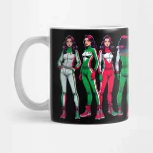 Italian Race Car Driving Women Italy Italia Mug